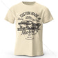 Motors Print – Oversized Unisex Cotton T-Shirt