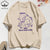 Summer T-Shirts Cotton Women I Was Dilly Dallying Funny Sheep Prints T Shirt Comfortable Loose O-Neck Tops Casual Womans Clothes