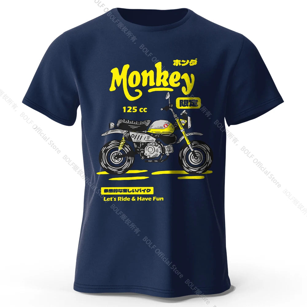 Vintage Motorcycle Sketch – 100% Cotton Unisex T-Shirt