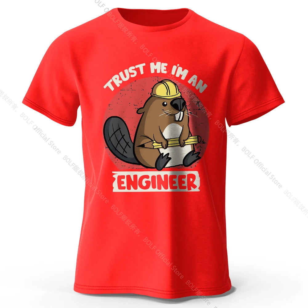 Trust Me I’m An Engineer – Oversized Unisex Cotton T-Shirt