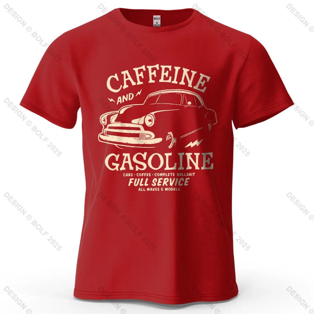 Caffeine & Car Oversized Vintage Graphic T-Shirt