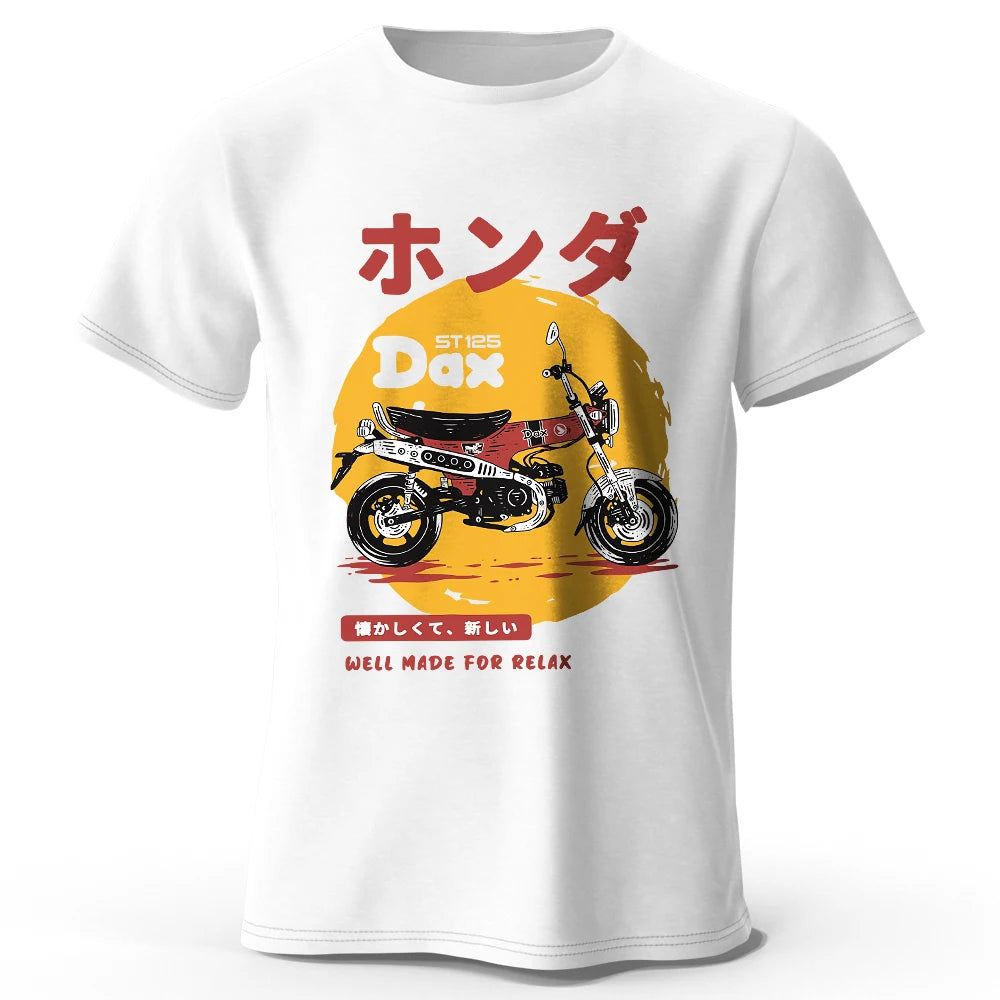 Retro Bike Art – Slim Fit Cotton T-Shirt