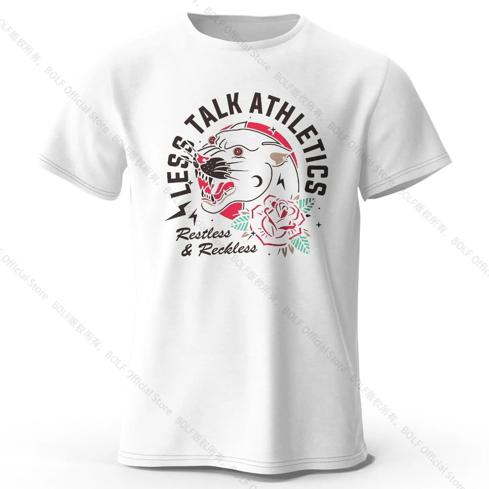 Less Talk Athletics – Oversized Unisex Cotton T-Shirt