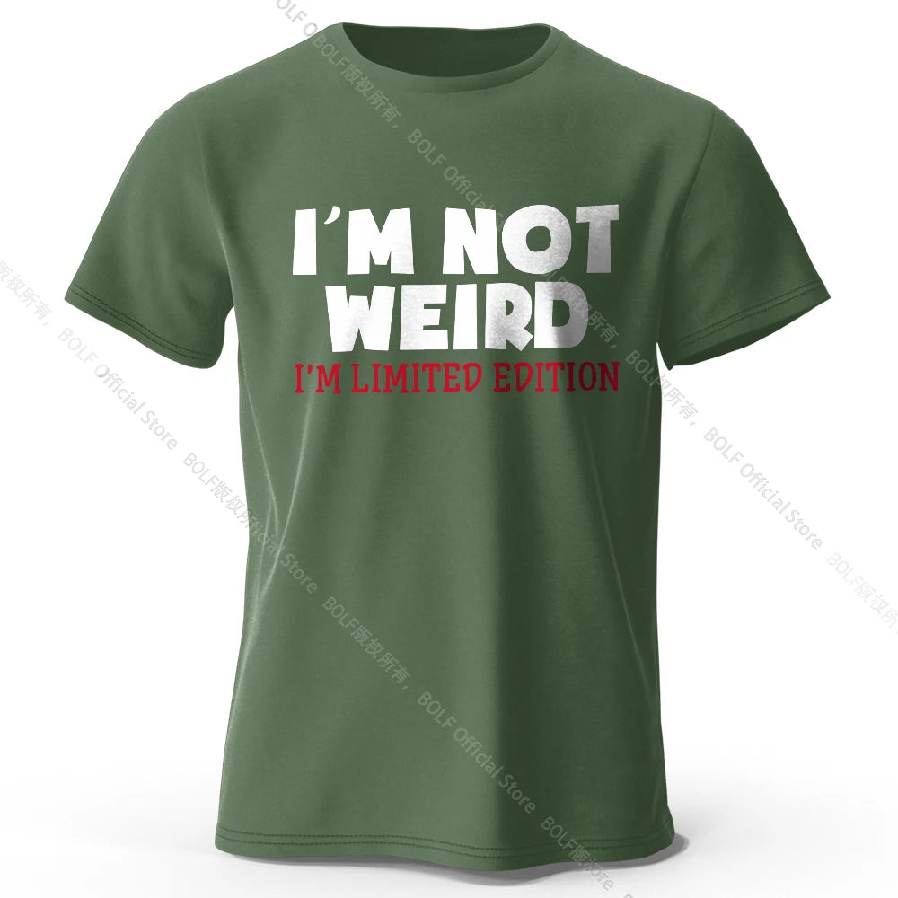 I Am Not Weird – Oversized Unisex Cotton T-Shirt