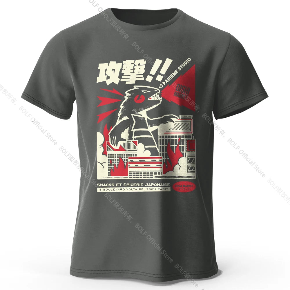 Urban Anime Dinosaur – Unisex Graphic T-Shirt