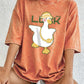 A Cute Duck Carrying A Small Bag Cotton Washed T-Shirts Womens