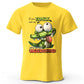 Cartoon Alligator Print 100% Cotton T-Shirt
