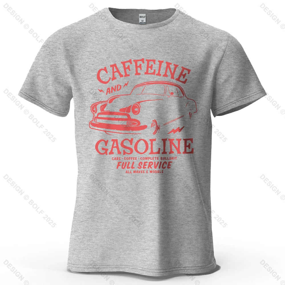 Caffeine & Car Oversized Vintage Graphic T-Shirt