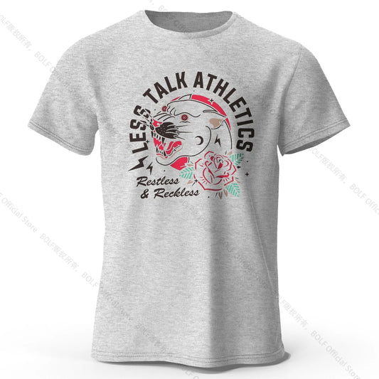 Less Talk Athletics – Oversized Unisex Cotton T-Shirt