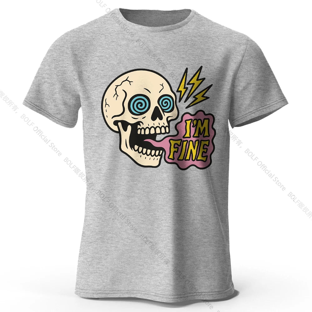 I Am Fine Cotton T-Shirt