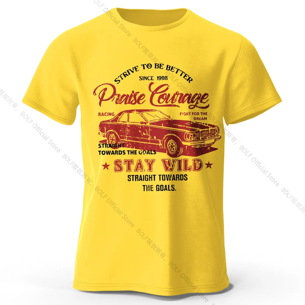 Old Car Print – Oversized Unisex Cotton T-Shirt