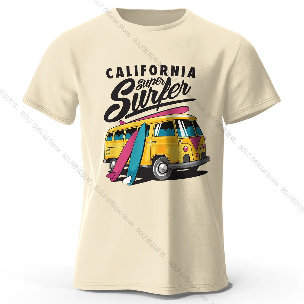 Surfer Sunrise Silhouette 100% Cotton T-Shirt