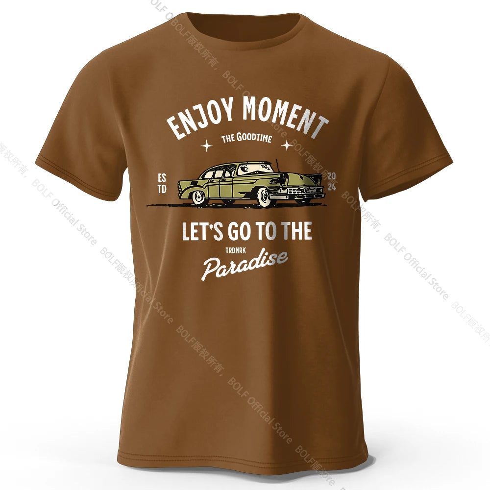 Enjoy Moment – Oversized Unisex Cotton T-Shirt