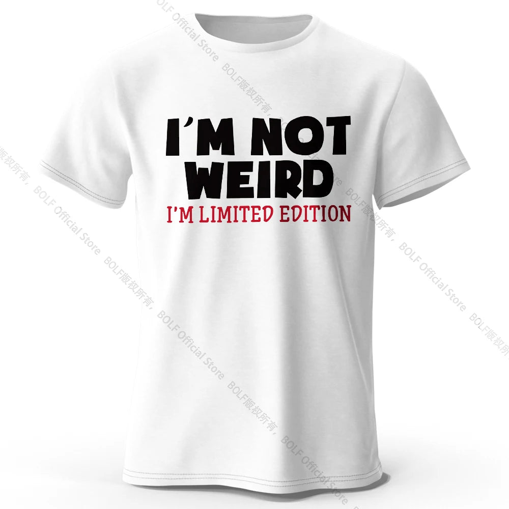 I Am Not Weird – Oversized Unisex Cotton T-Shirt