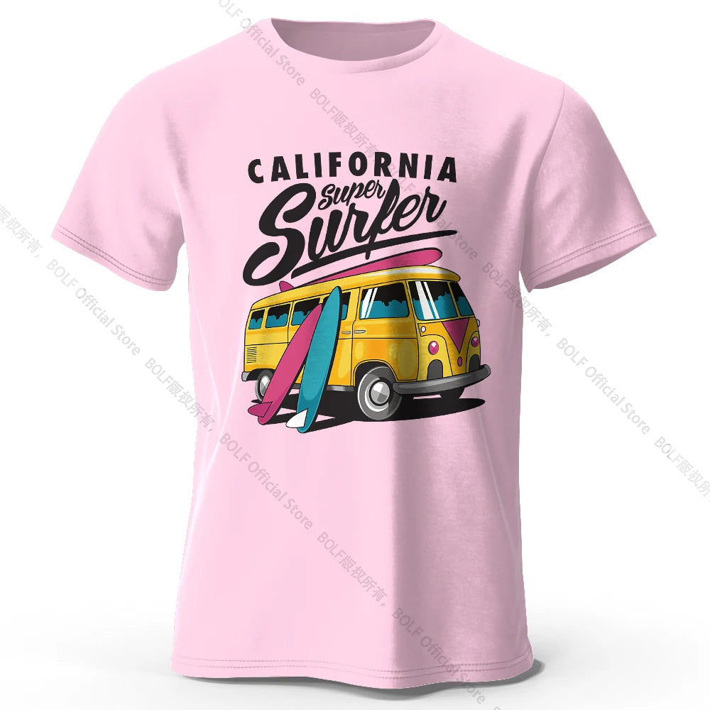 Surfer Sunrise Silhouette 100% Cotton T-Shirt