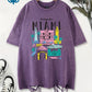 Greetings From Miami Women's Cotton Washed T-Shirt Oversized