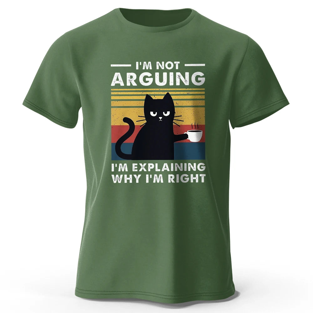 I Am Not Arguing – Oversized Unisex Cotton T-Shirt