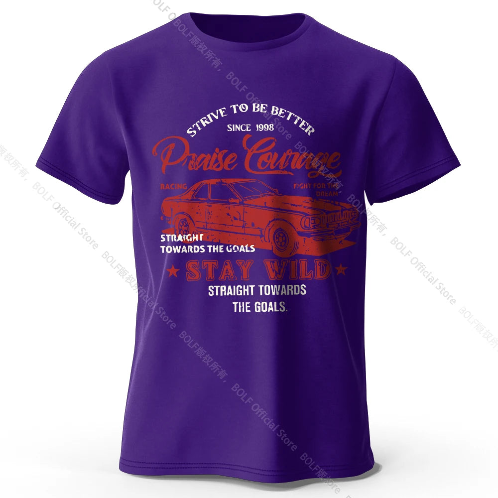 Old Car Print – Oversized Unisex Cotton T-Shirt