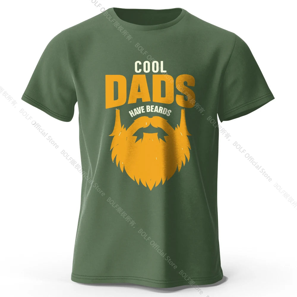 Cool Dad With Beards – Oversized Unisex Cotton T-Shirt