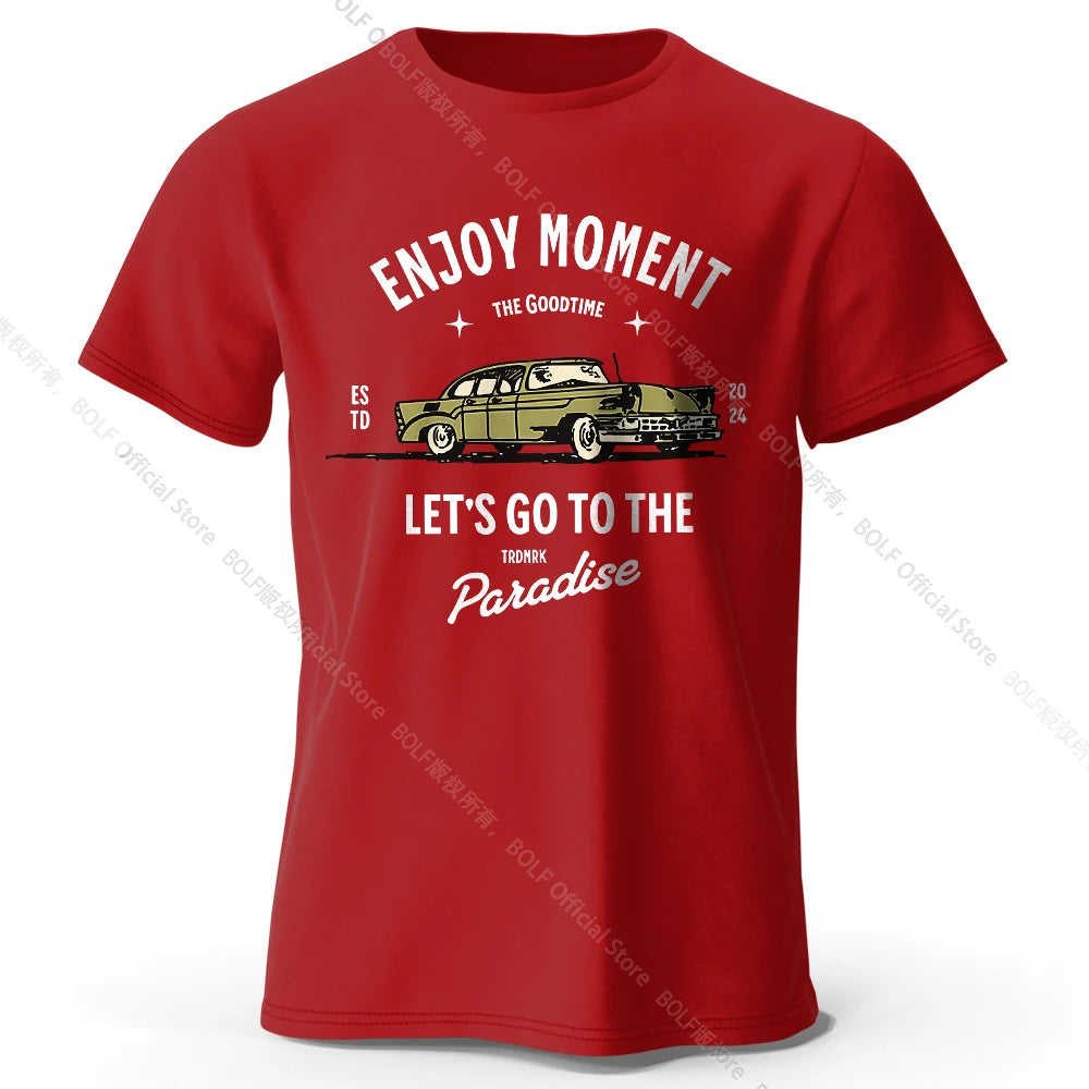 Enjoy Moment – Oversized Unisex Cotton T-Shirt