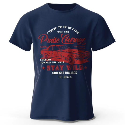 Old Car Print – Oversized Unisex Cotton T-Shirt