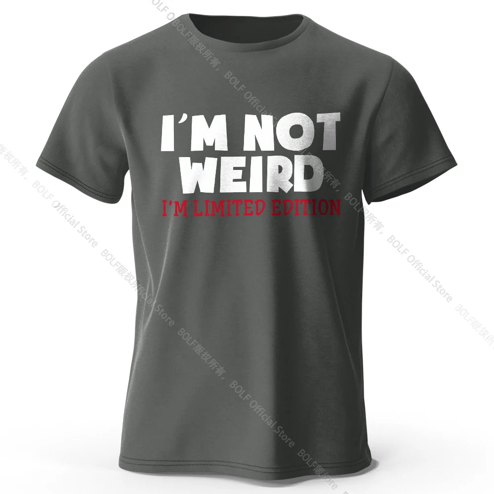 I Am Not Weird – Oversized Unisex Cotton T-Shirt