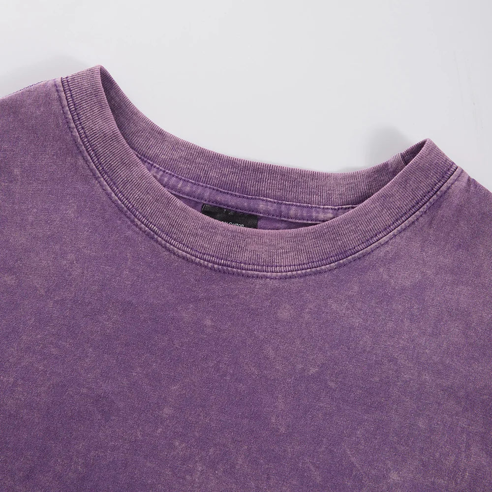 A Cat Sleeping Cotton Washed T-Shirts Womens Summer Oversized Tops Comfortable Distressed O-Neck T Shirt Casual Woman Clothes