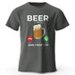 Beer Is Calling – Oversized Unisex Cotton T-Shirt