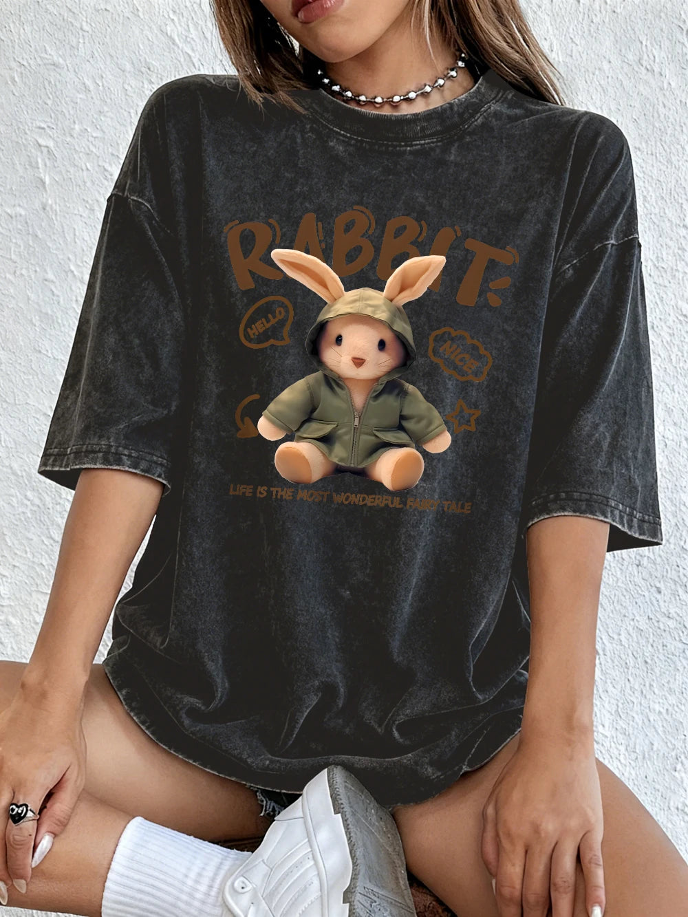 Life Is The Most Wonderful Fairy Tail Women's Cotton Washed T-Shirt