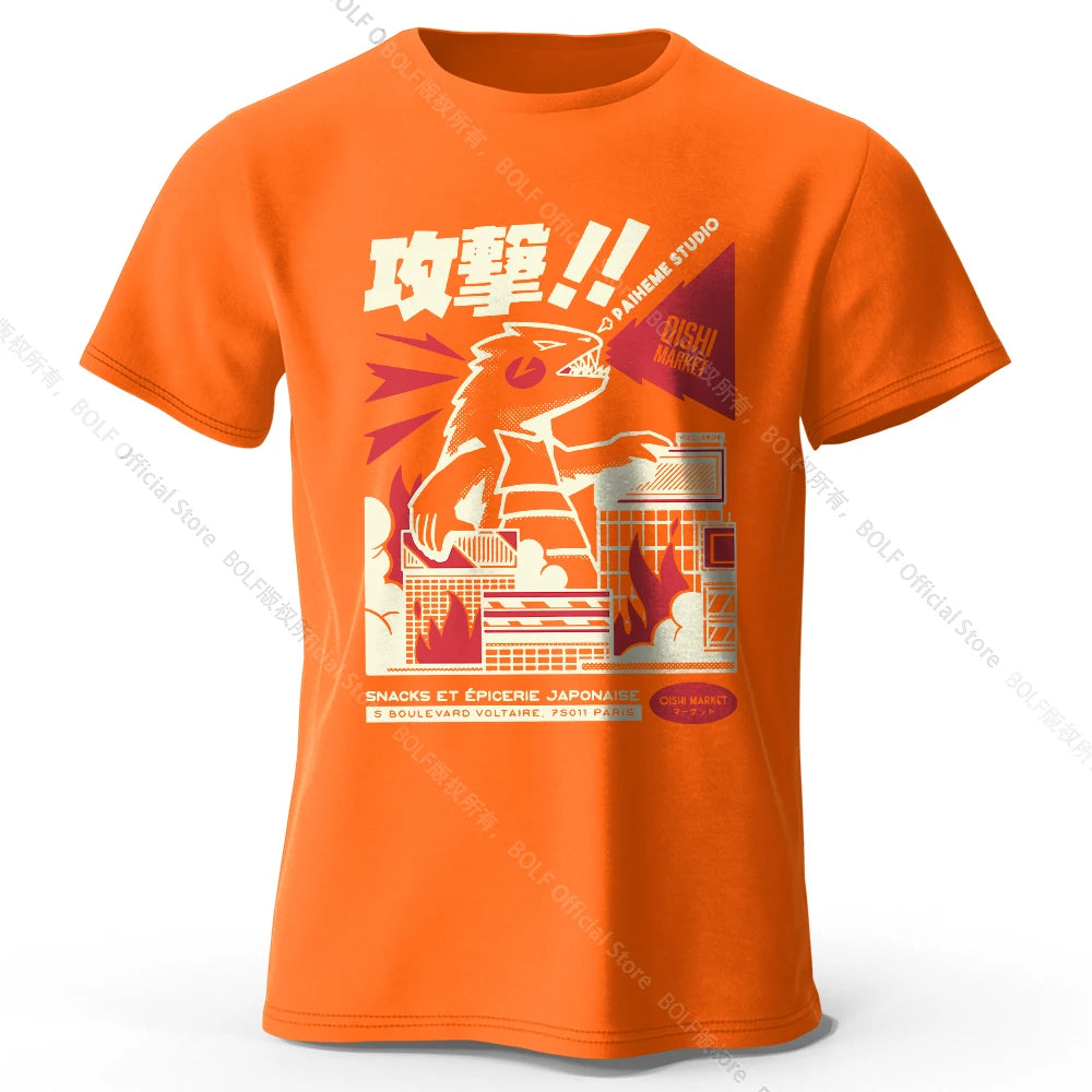 Urban Anime Dinosaur – Unisex Graphic T-Shirt