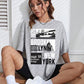 New York Brooklyn 1976 Printing Women T-Shirt Creativity Casual Tee Shirts Street Hip Hop Short Sleeve Basic All-Match Tshirts
