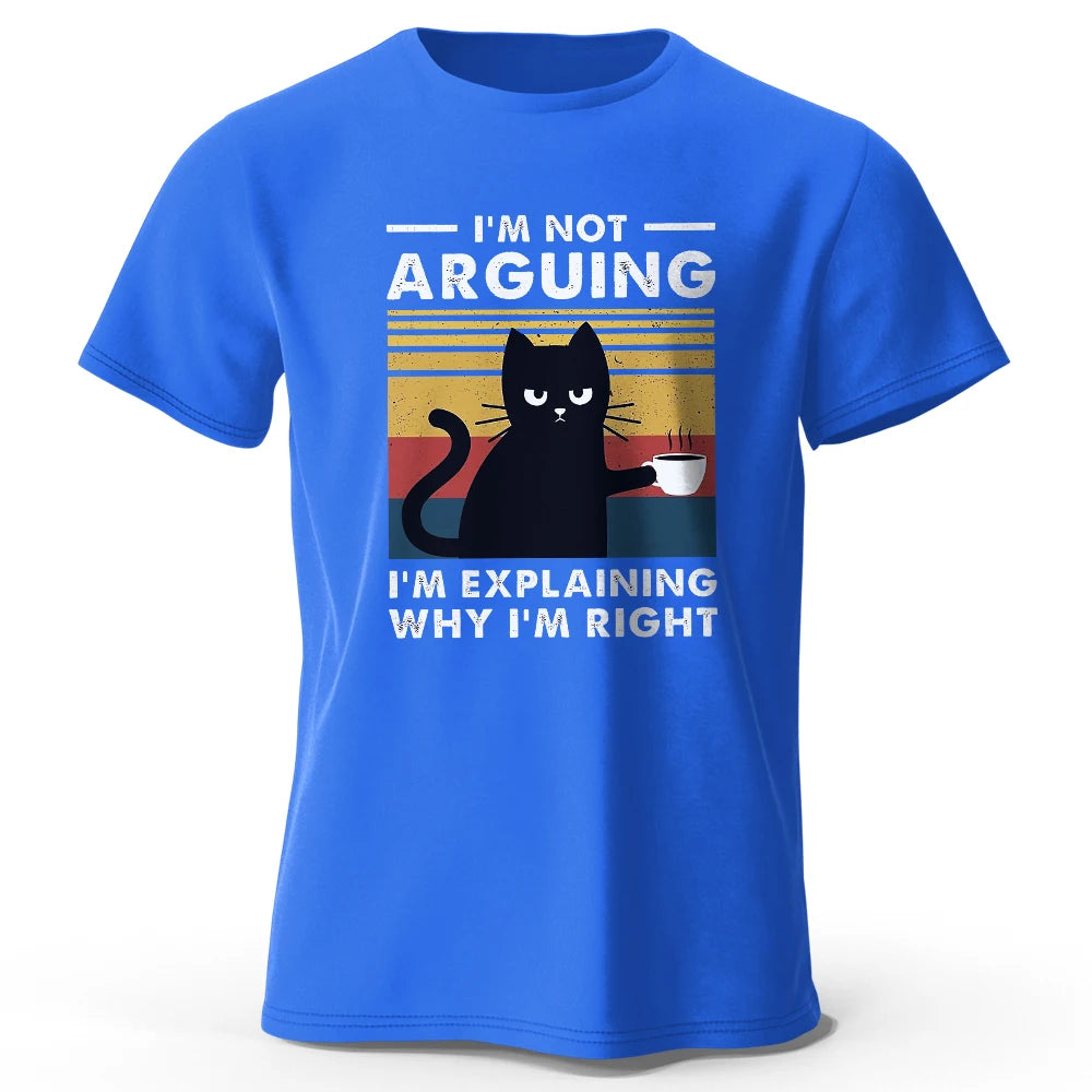 I Am Not Arguing – Oversized Unisex Cotton T-Shirt