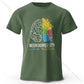 Creative Mind Map Printed 100% Cotton T-Shirt