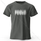 Focus Letter Minimalist 100% Cotton T-Shirt