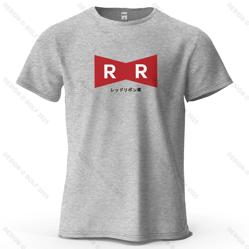 Red Ribbon Army – Oversized Unisex Cotton T-Shirt