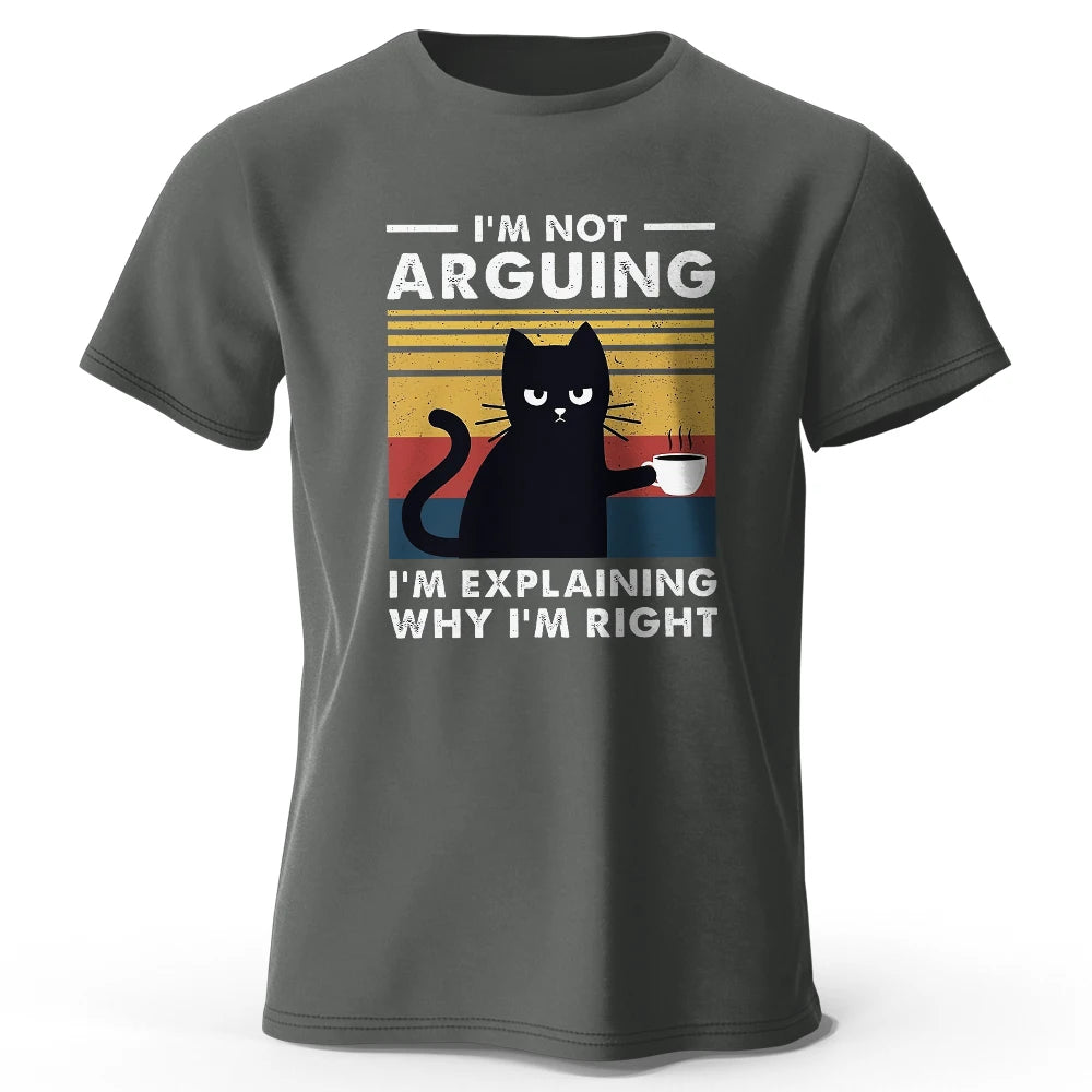 I Am Not Arguing – Oversized Unisex Cotton T-Shirt