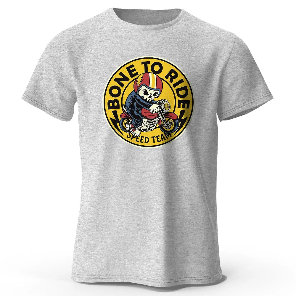 Bone To Ride Print, Men's Novel Graphic Design T-shirt