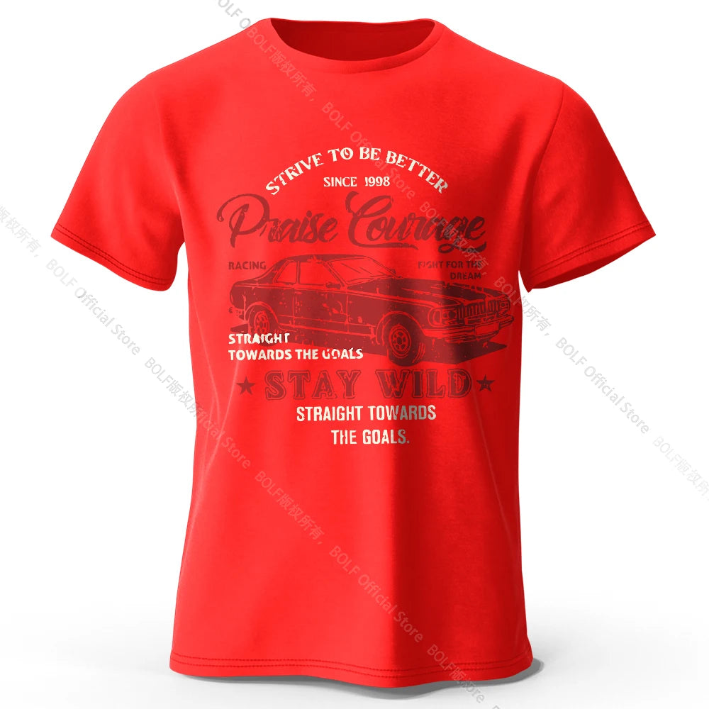 Old Car Print – Oversized Unisex Cotton T-Shirt