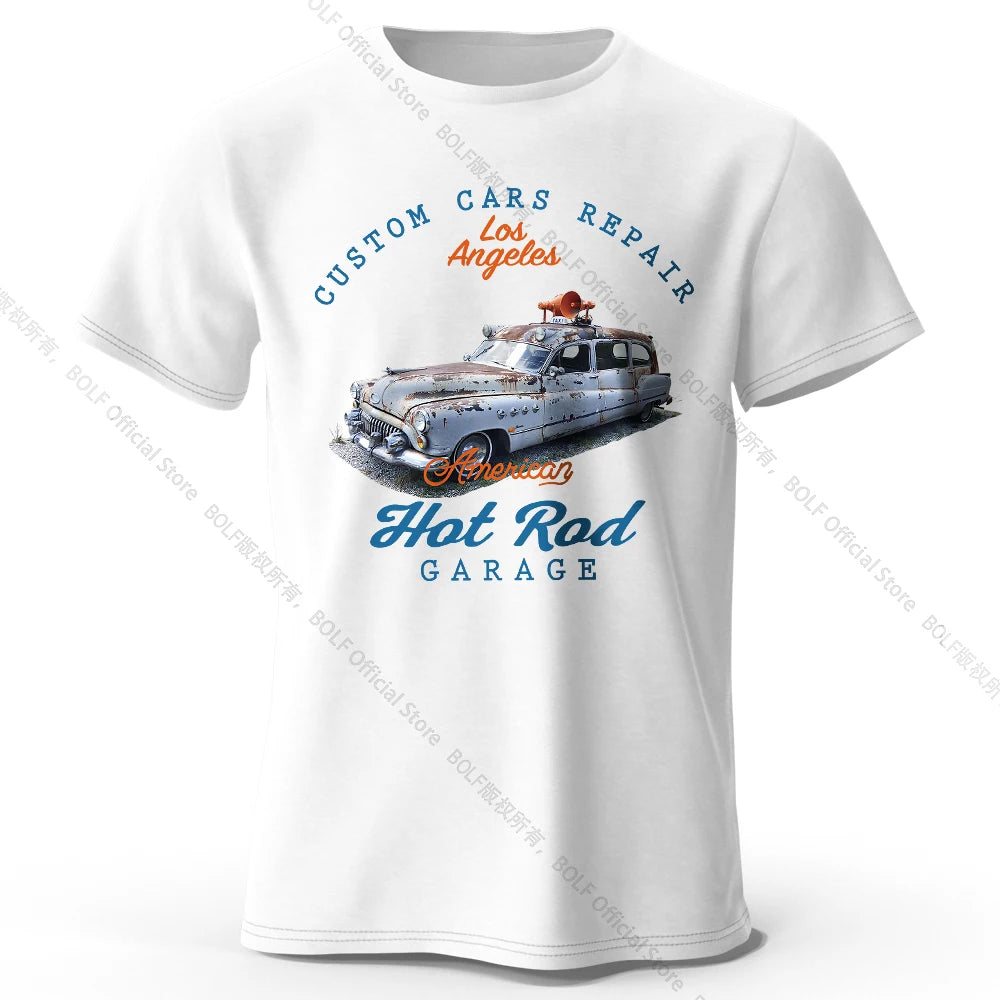 Custom Car Club Patch – 100% Cotton Unisex T-Shirt