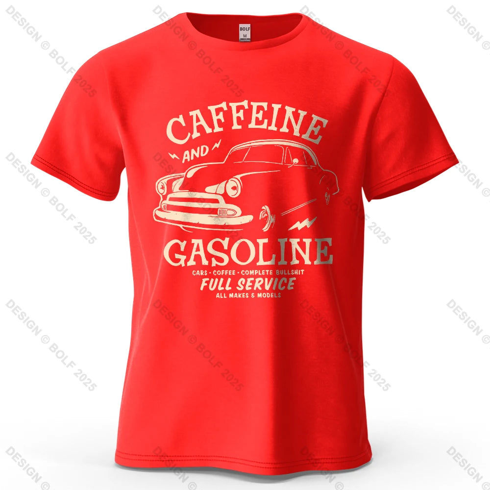 Caffeine & Car Oversized Vintage Graphic T-Shirt