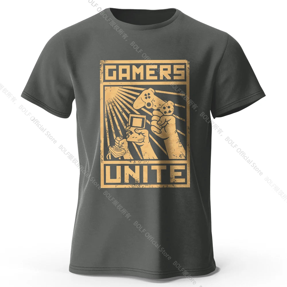 Gamers Unite – Oversized Unisex Cotton T-Shirt
