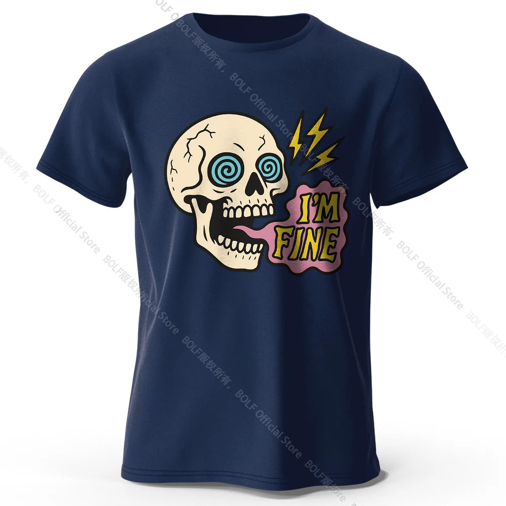 I Am Fine Cotton T-Shirt