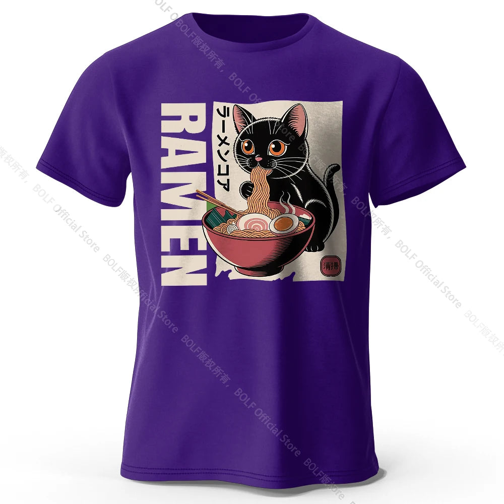 Ramen Print – Oversized Unisex Cotton T-Shirt