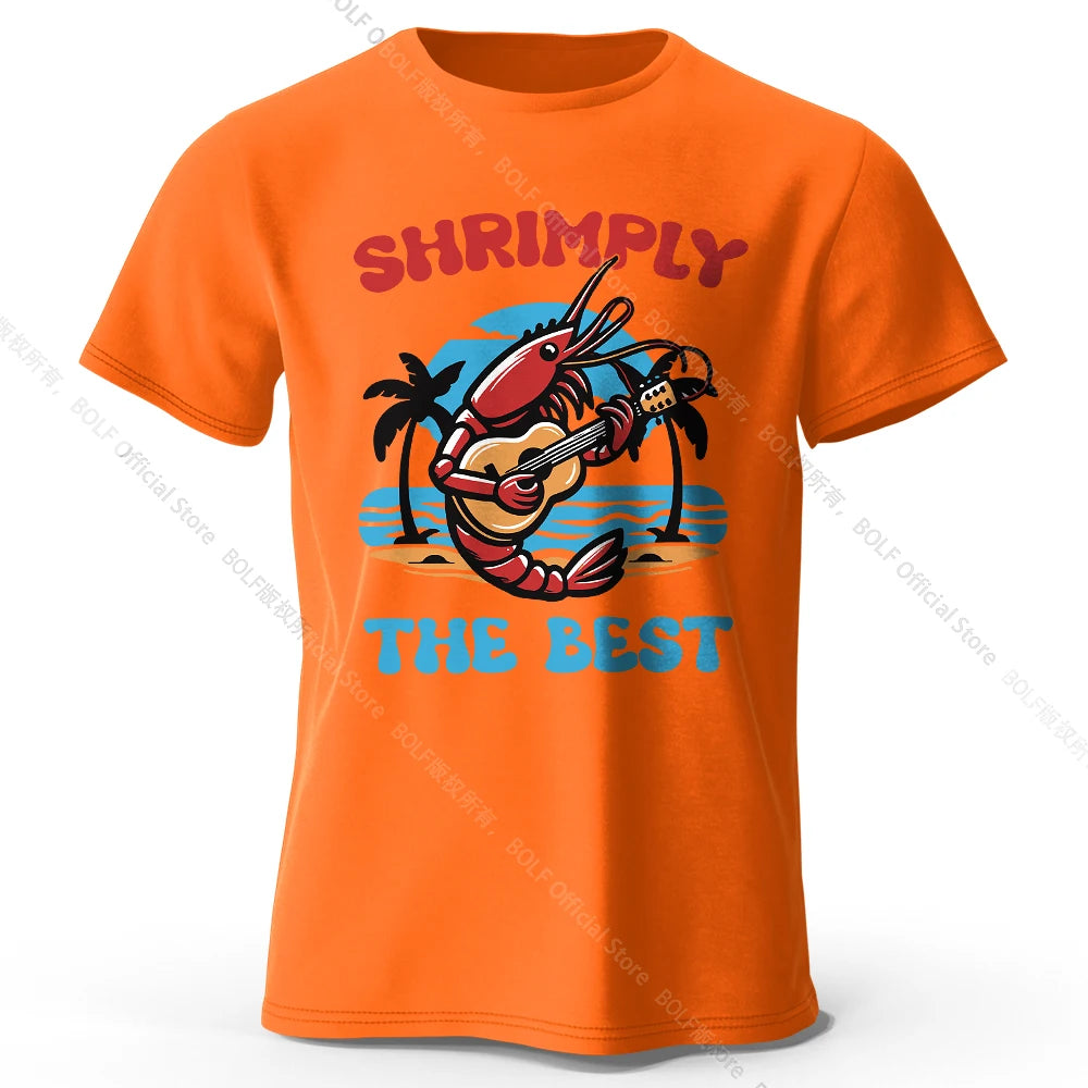 Shrimply The Best – Oversized Unisex Cotton T-Shirt