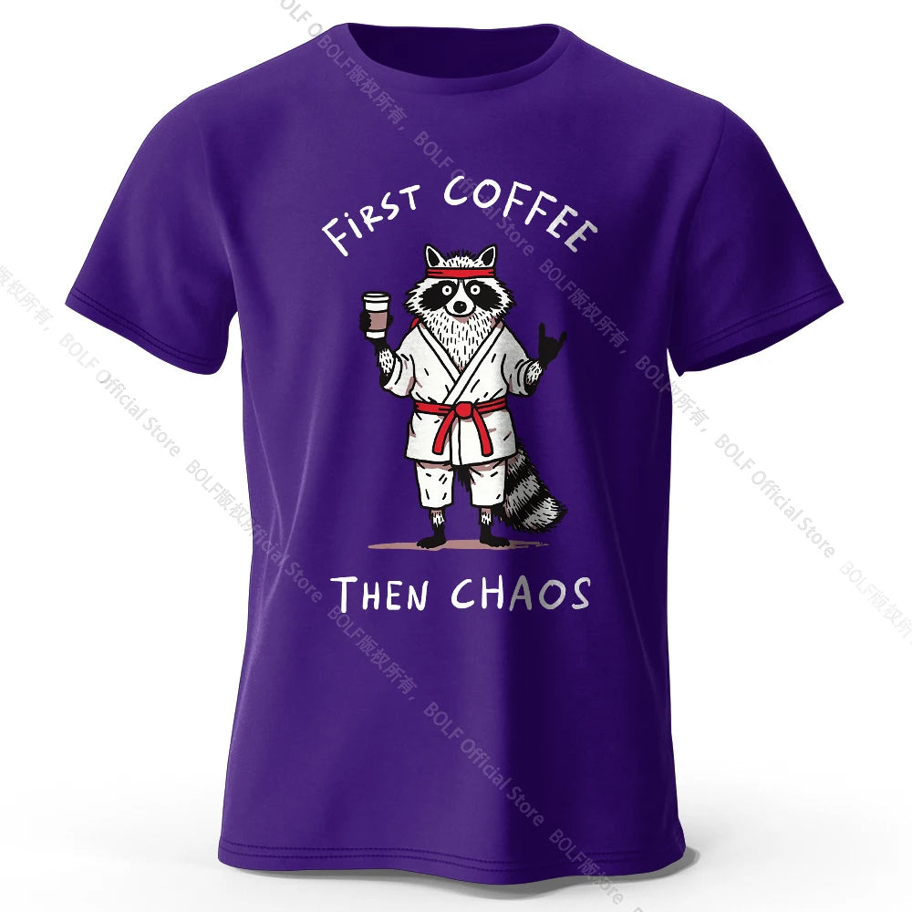 First Coffee – Oversized Unisex Cotton T-Shirt