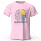 Creative Mind Map Printed 100% Cotton T-Shirt