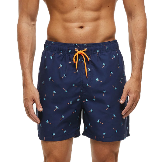 Coconut Tree  Mens Shorts Beach Quick Dry Printing Swimsuit Mesh Liner