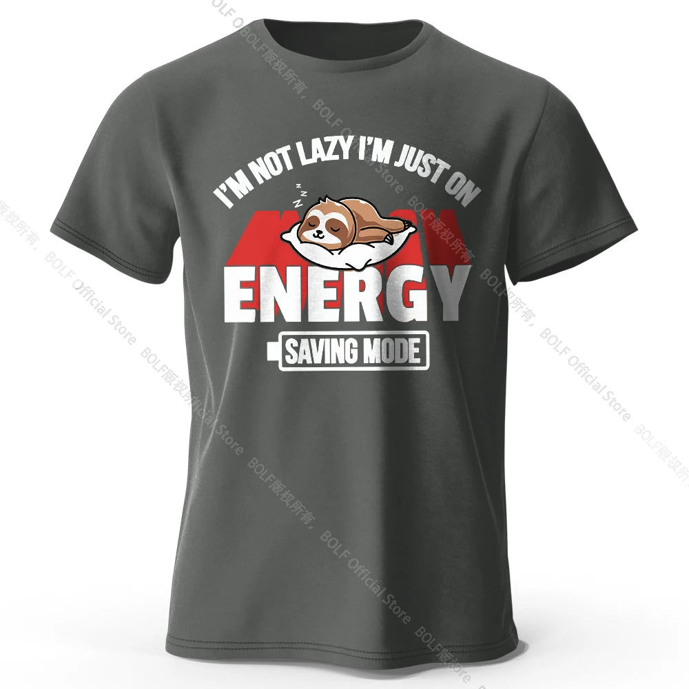 Saving Mode – Oversized Unisex Cotton T-Shirt