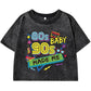 80 90S Hip-Hop Music Printing Female Washed Short T Shirt Summer Casual Tshirt Street Hip Hop Clothes Fashion Loose Distress Tee
