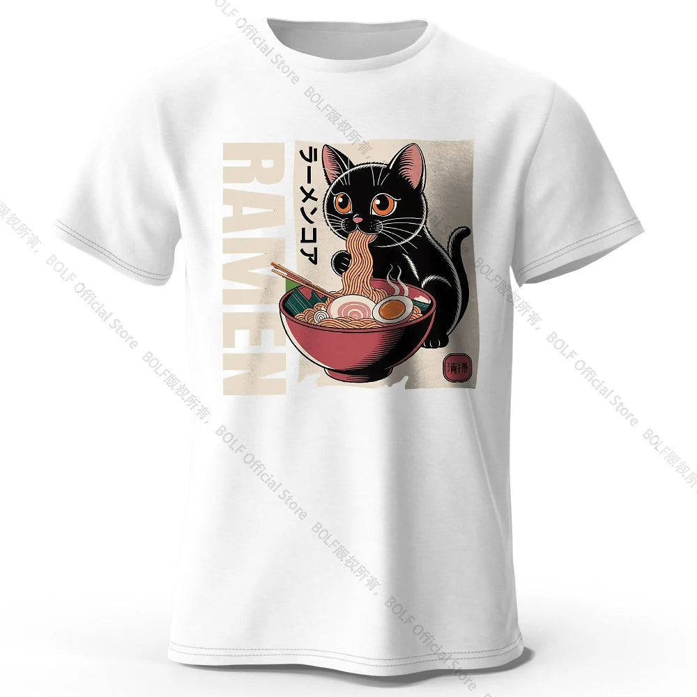 Ramen Print – Oversized Unisex Cotton T-Shirt